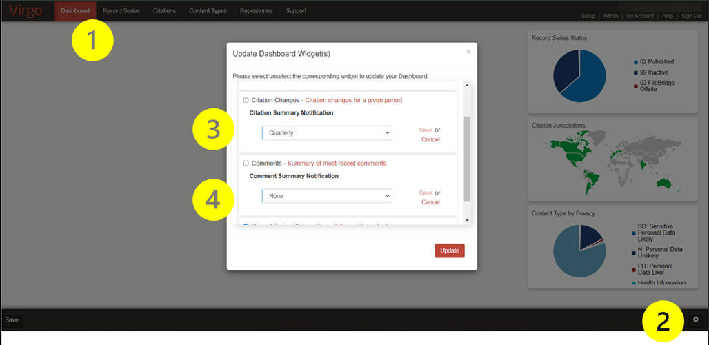 Dashboard Citations and Comments Notifications Dashboard Citations and Comments Notifications